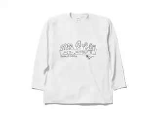 鷹宮リオン オリジナルロングスリーブTシャツ Bansan of the End ロングスリーブTシャツ ホワイト - XL
