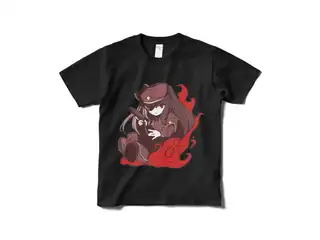 夜見れな オリジナルTシャツ(短納期) 軍服_黒 - Sの公式画像