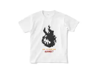 Etna Crimson "Have You Found Your JUSTICE? " Original T-Shirt Design A - White Sの公式画像