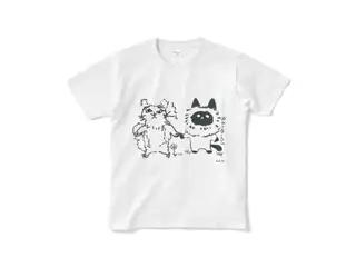 ジルとワトソンのTシャツ おさんぽ白Tシャツ - Sの公式画像