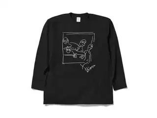 鷹宮リオン オリジナルロングスリーブTシャツ ゲルニカロングスリーブTシャツ ブラック - XLの公式画像