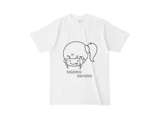 早瀬走 オリジナルTシャツ ぺろりんはやちぇ文字付きTシャツ - L - 白