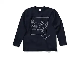 鷹宮リオン オリジナルロングスリーブTシャツ ゲルニカロングスリーブTシャツ ネイビー - Sの公式画像