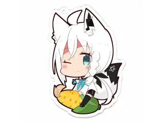 白上フブキすこーんアクリルキーホルダー　白上フブキ