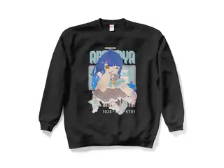 天宮こころ ゆめふわスウェット スウェット - XL - ブラック（ブラウン-ポニーテール全面）の公式画像