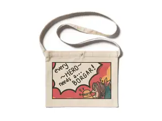Etna Crimson "Every HERO Needs A BORGAR" Sacoche