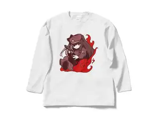夜見れな オリジナルロングスリーブTシャツ 軍服_白 - Lの公式画像