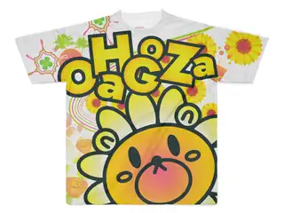 本間ひまわり オリジナル フルグラフィックTシャツ くまわりさん - XL - 両面印刷の公式画像