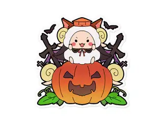 やまなつ晩酌RADIO オリジナルステッカー 10月 - ホワイトの公式画像