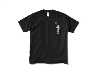 ジョー・力一 オリジナル切り絵Tシャツ ブラック -M
