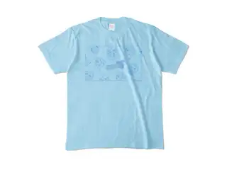 天宮こころ 夏グッズ2023/色Tシャツ みゃがいっぱいてぃー - ライトブルー -Mの公式画像