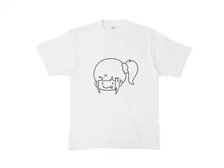 早瀬走 オリジナルTシャツ ぺろりんはやちぇTシャツ - XL - 白の公式画像