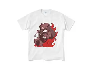 夜見れな オリジナルTシャツ(短納期) 軍服_白 - Mの公式画像