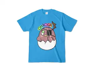 荒咬オウガ 活動半年&4万人記念オリジナルTシャツ 【ターコイズ・Sサイズ】チュンがみTシャツの公式画像