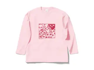 かなえのおみせ オリジナルロングスリーブＴシャツ ライトピンク - Lの公式画像