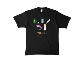 着るタイプのあさココ カラーTシャツ - XL - ブラック (濃色)