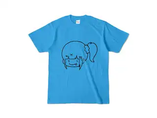 早瀬走 オリジナルカラーTシャツ ぺろりんはやちぇTシャツ - S - ターコイズの公式画像
