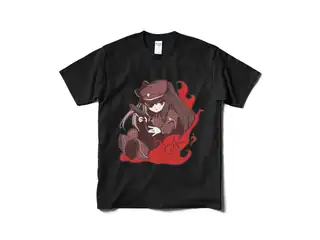 夜見れな オリジナルTシャツ(短納期) 軍服_黒 - Mの公式画像