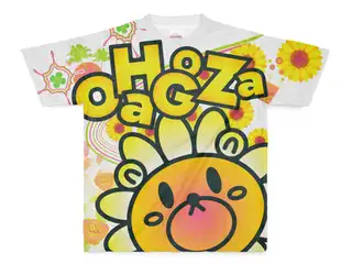 本間ひまわり オリジナル フルグラフィックTシャツ くまわりさん - M - 両面印刷の公式画像