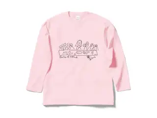 鷹宮リオン オリジナルロングスリーブTシャツ Bansan of the End ロングスリーブTシャツ ライトピンク - Lの公式画像