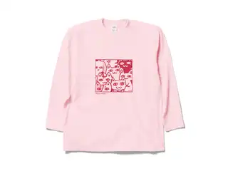 かなえのおみせ オリジナルロングスリーブＴシャツ ライトピンク - XLの公式画像