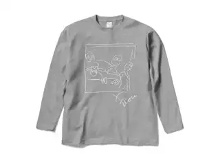 鷹宮リオン オリジナルロングスリーブTシャツ ゲルニカロングスリーブTシャツ 杢グレー - Mの公式画像