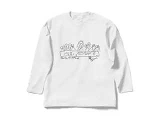 鷹宮リオン オリジナルロングスリーブTシャツ Bansan of the End ロングスリーブTシャツ ホワイト - Lの公式画像