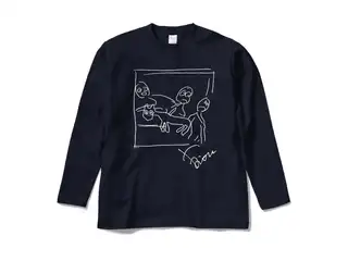鷹宮リオン オリジナルロングスリーブTシャツ ゲルニカロングスリーブTシャツ ネイビー - Mの公式画像