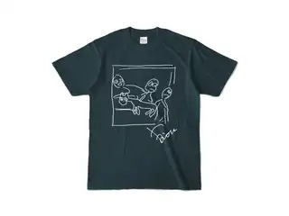鷹宮リオン　ゲ◯ニカカラーTシャツ カラーTシャツ - S - デニム (濃色)