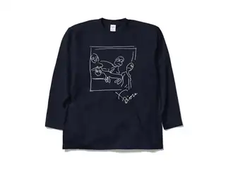 鷹宮リオン オリジナルロングスリーブTシャツ ゲルニカロングスリーブTシャツ ネイビー - XLの公式画像