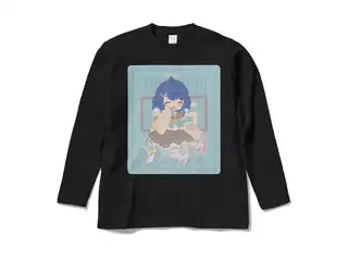 天宮こころ の胸ぷりロングスリーブTシャツ ロングスリーブTシャツ - M - ブラック（ブラウン-ボブ）の公式画像