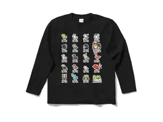 夜見れな オリジナルロングスリーブTシャツ ハト図鑑_黒 - Sの公式画像