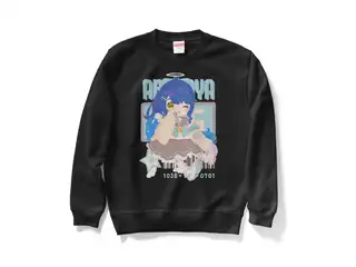 天宮こころ ゆめふわスウェット スウェット - M - ブラック（ブラウン-ポニーテール全面）の公式画像