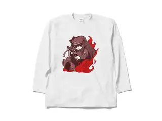 夜見れな オリジナルロングスリーブTシャツ 軍服_白 - XLの公式画像