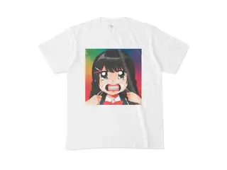マウスオープナーで歯を見せる月ノ美兎白Ｔシャツ Tシャツ - M - カラー