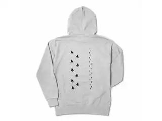 ドーラ　あしあとぱーかー(杢グレー) パーカー - XL - 杢グレーの公式画像