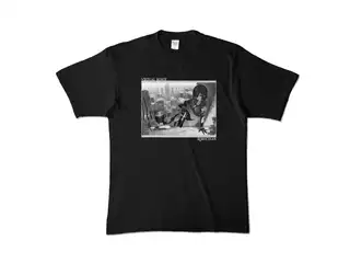 ＜新＞　ロボ子さん バーチャルロボットTシャツ「モノクロ黒」 カラーTシャツ - XL - ブラック (濃色)の公式画像