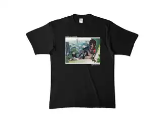 ＜新＞　ロボ子さん バーチャルロボットTシャツ「黒」 カラーTシャツ - XL - ブラック (濃色)の公式画像