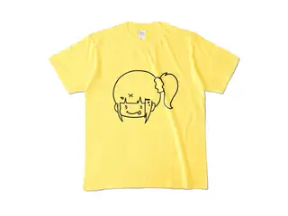 早瀬走 オリジナルカラーTシャツ ぺろりんはやちぇTシャツ - M - イエローの公式画像