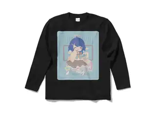 天宮こころ の胸ぷりロングスリーブTシャツ ロングスリーブTシャツ - S - ブラック（ブラウン-ボブ）の公式画像