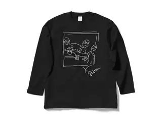 鷹宮リオン オリジナルロングスリーブTシャツ ゲルニカロングスリーブTシャツ ブラック - Lの公式画像