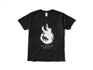 Etna Crimson "Have You Found Your JUSTICE? " Original T-Shirt Design B - Black L