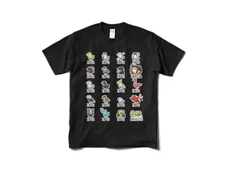 夜見れな オリジナルTシャツ(短納期) ハト図鑑_黒 - Mの公式画像