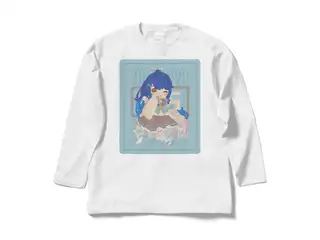 天宮こころ の胸ぷりロングスリーブTシャツ ロングスリーブTシャツ - L - ホワイト（ブラウン-ポニーテール）の公式画像