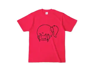 早瀬走 オリジナルカラーTシャツ ぺろりんはやちぇTシャツ - S - ホットピンクの公式画像