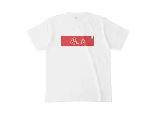 【ホワイト・Mサイズ】アルランディス 誕生日記念ボックスロゴTシャツ