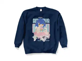 天宮こころ ゆめふわスウェット スウェット - XL - ネイビー（ピンク-ボブ全面）の公式画像