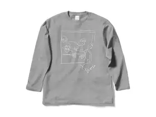 鷹宮リオン オリジナルロングスリーブTシャツ ゲルニカロングスリーブTシャツ 杢グレー - Lの公式画像