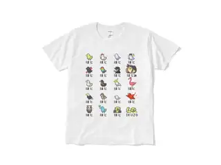 夜見れな オリジナルTシャツ(短納期) ハト図鑑_白 - Lの公式画像