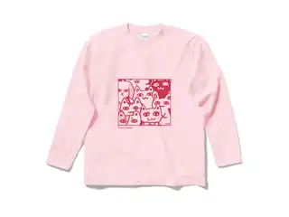 かなえのおみせ オリジナルロングスリーブＴシャツ ライトピンク - Sの公式画像